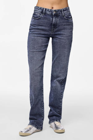 straight leg jeans PCKELLY medium blue denim