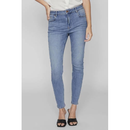 VILA skinny jeans VISARAH medium blue denim afbeelding