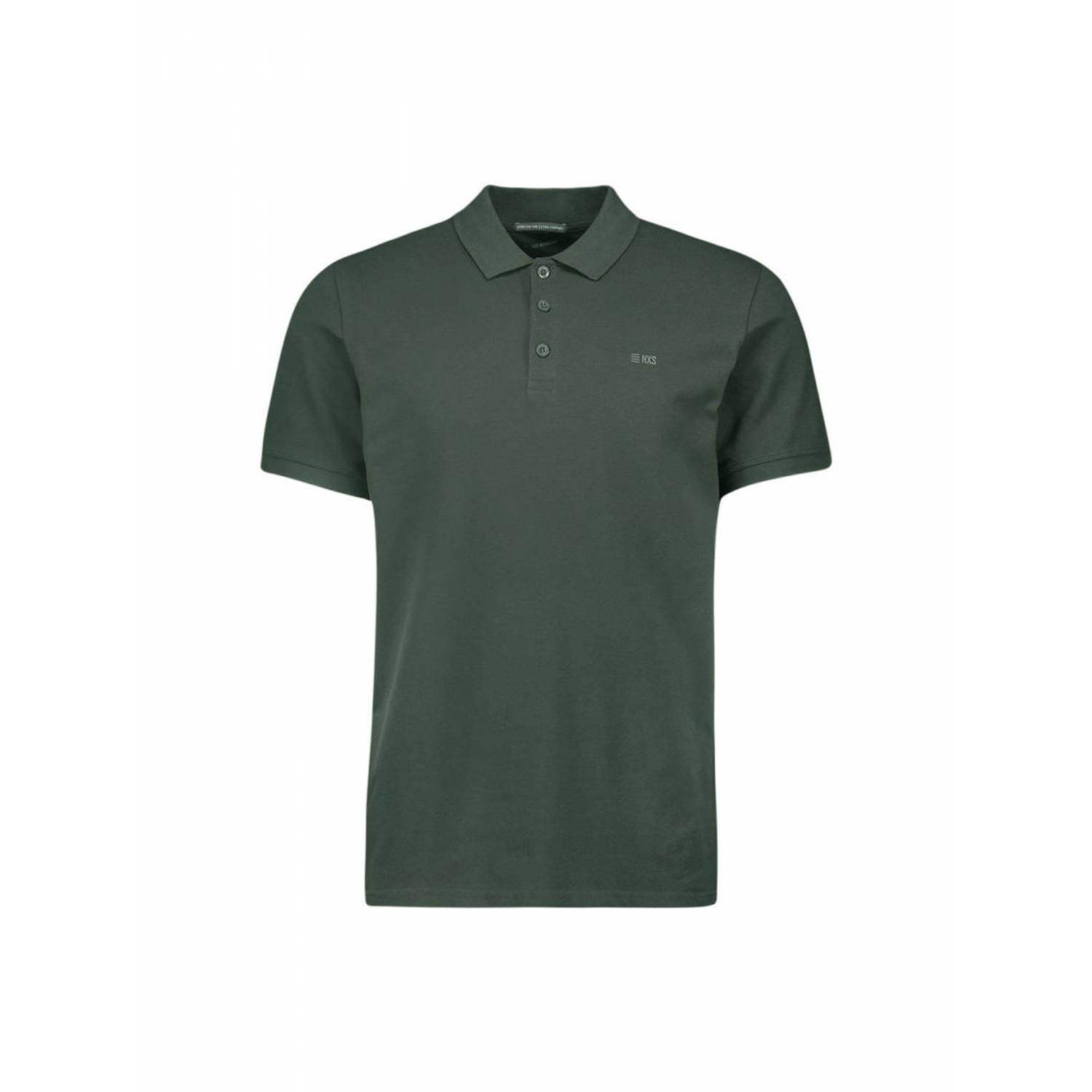 No Excess polo met logo dark steel