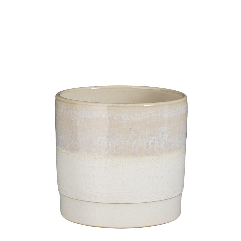 Mica Decorations Bloempot - groen - glanzend - keramiek - 24 x 22 cm Mica Decorations Bloempot - groen - glanzend - keramiek - 24 x 22 cm