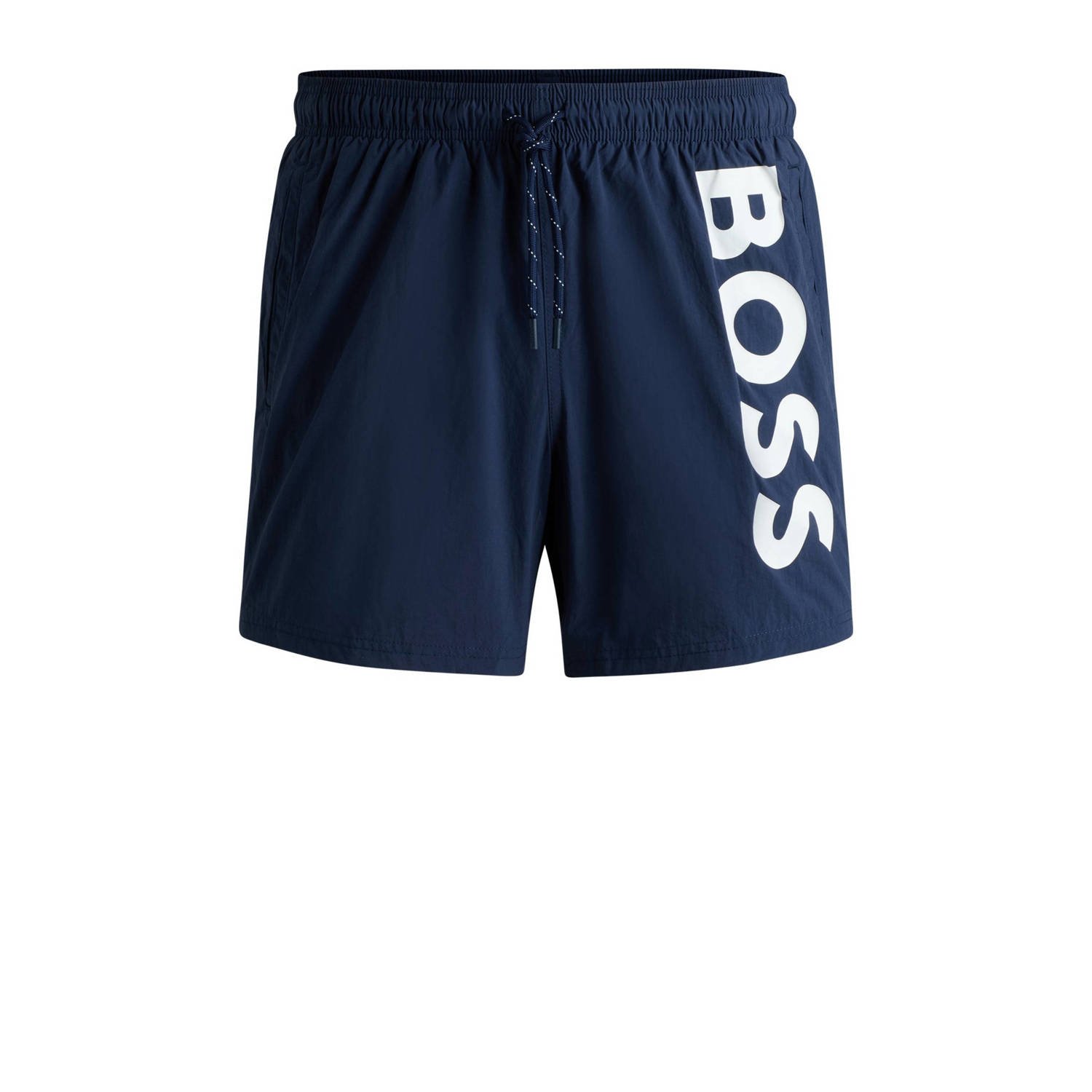 BOSS zwemshort Octopus donkerblauw