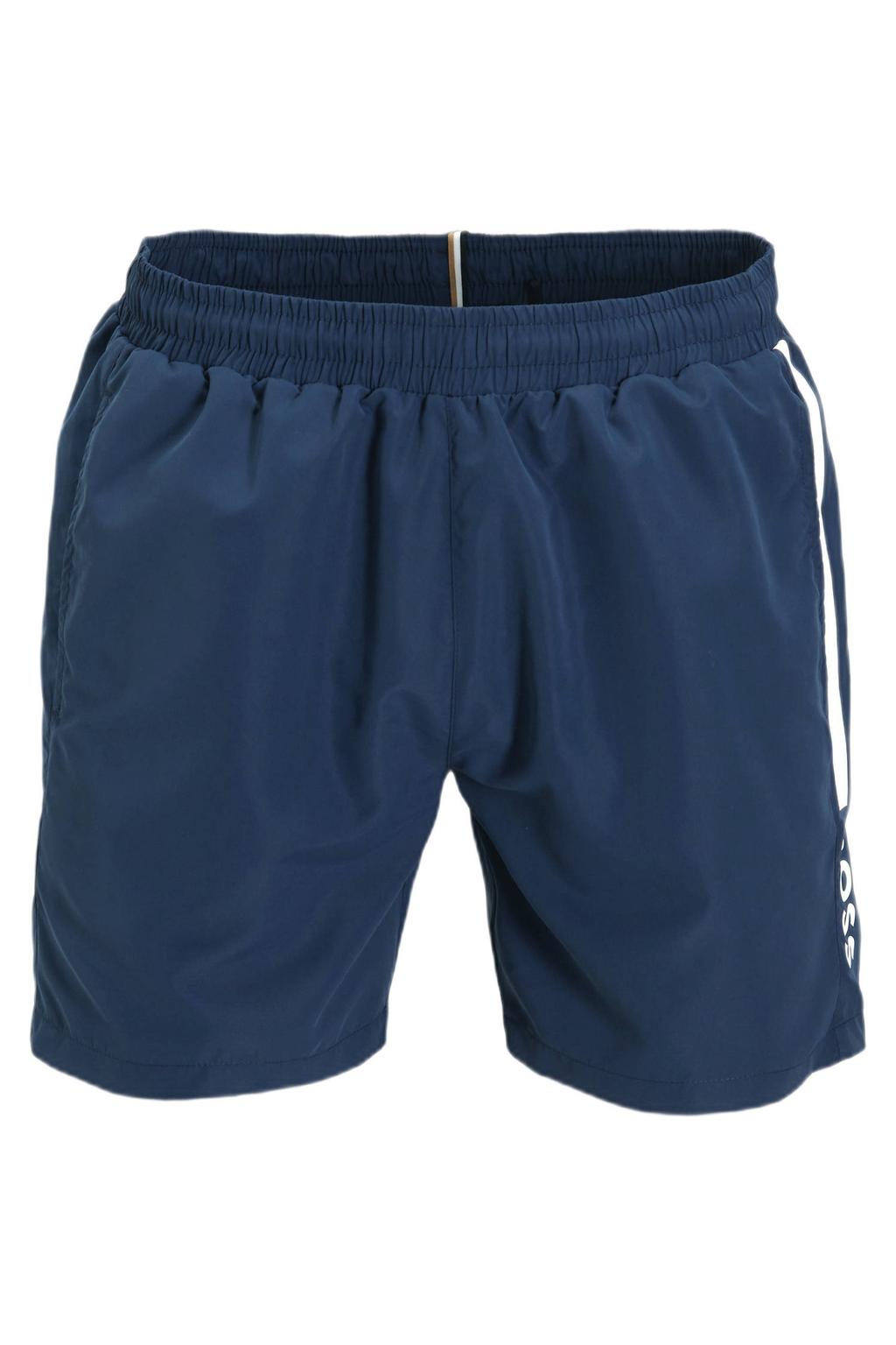 BOSS zwemshort Dolphin donkerblauw