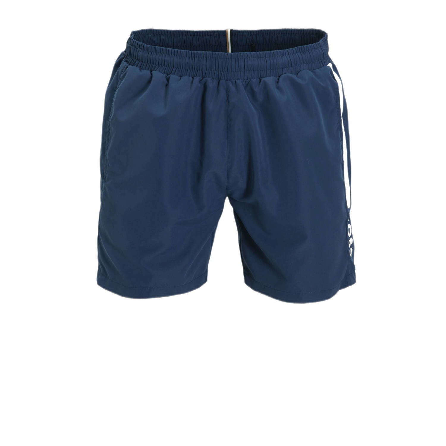 BOSS Zwemshort Dolphin met contraststrepen opzij