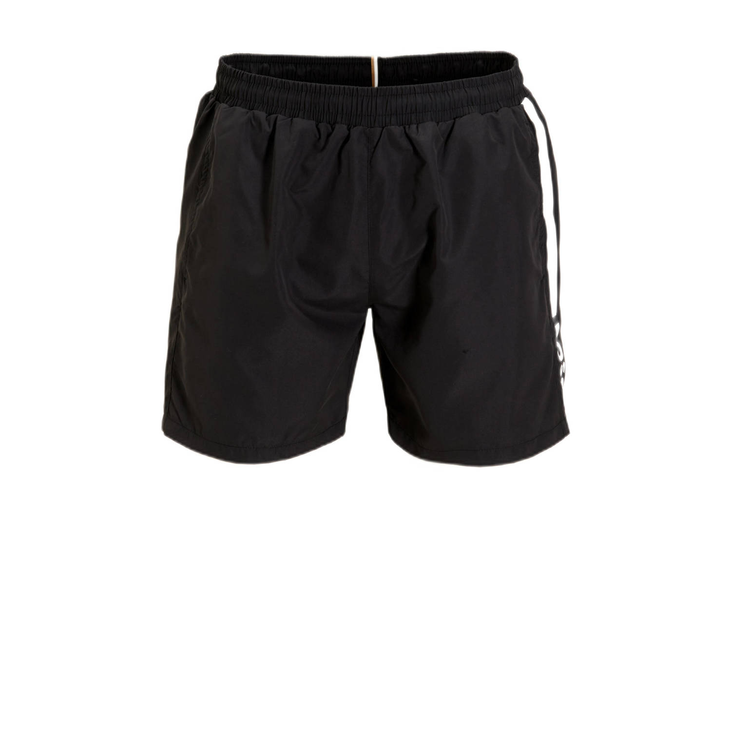 BOSS Zwemshort Dolphin met contraststrepen opzij