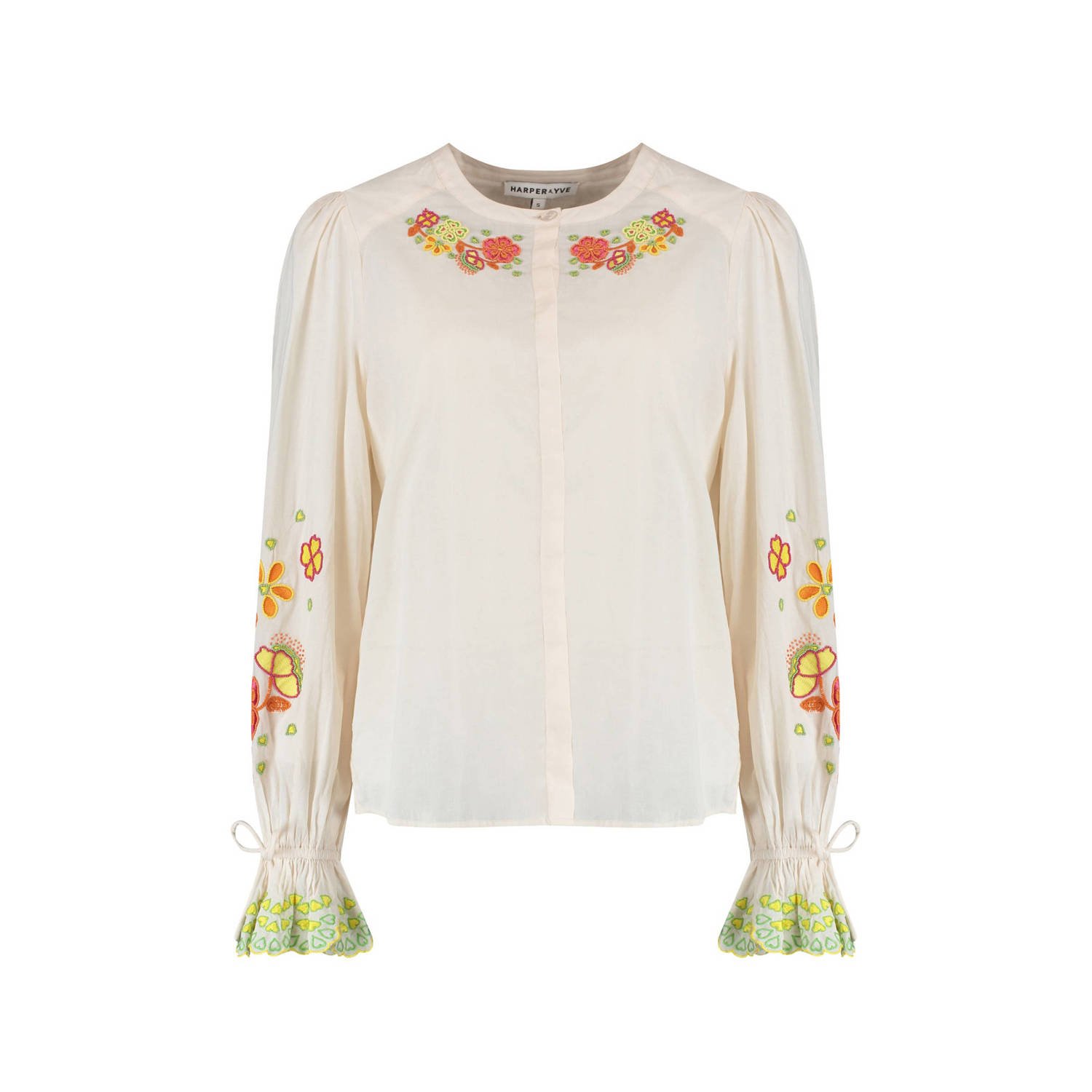 Harper & Yve Blouse lange mouw Ss24P603 Haily White Dames