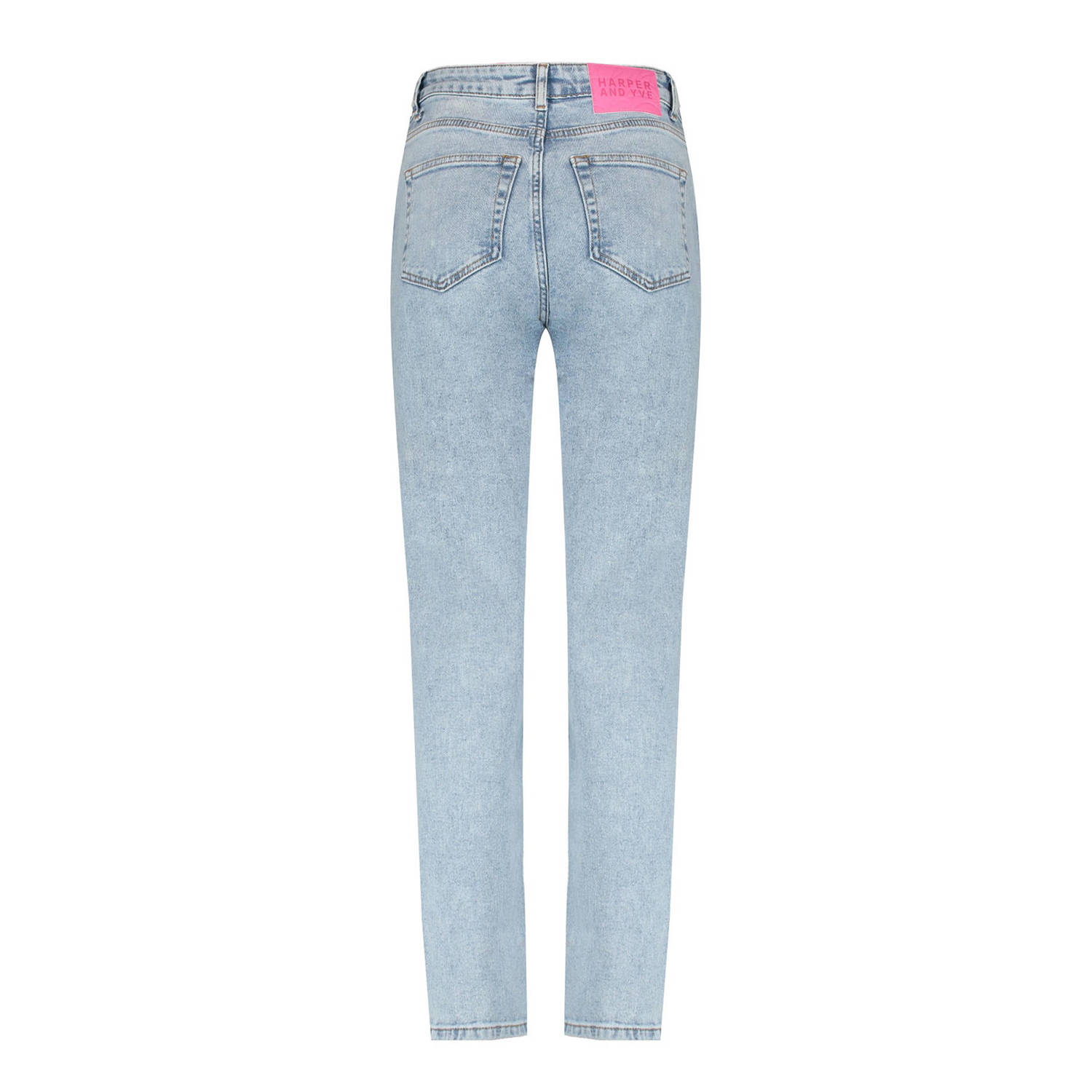 HARPER & YVE high waist straight jeans HARPER-PA light blue denim