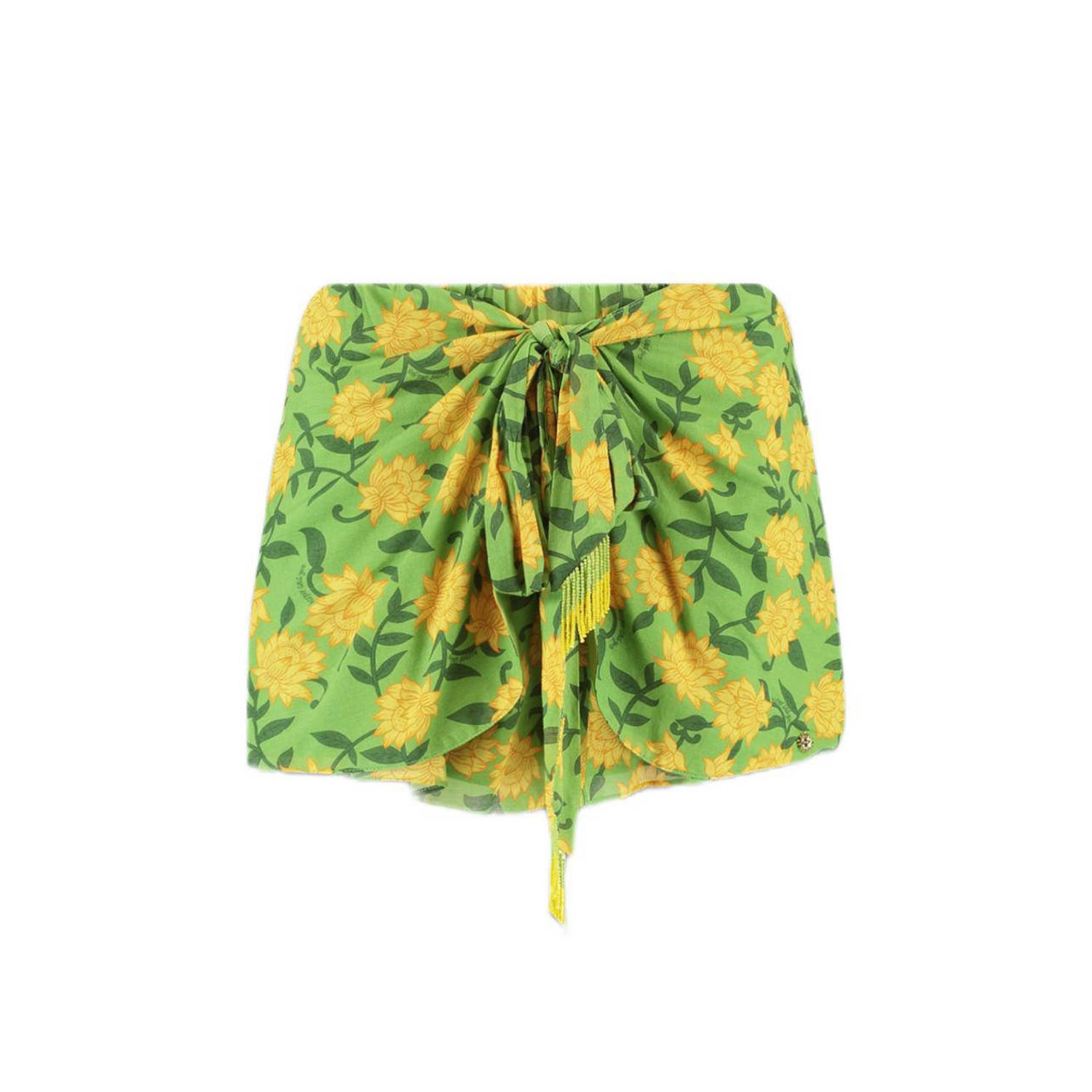 HARPER & YVE gebloemde skort groen geel