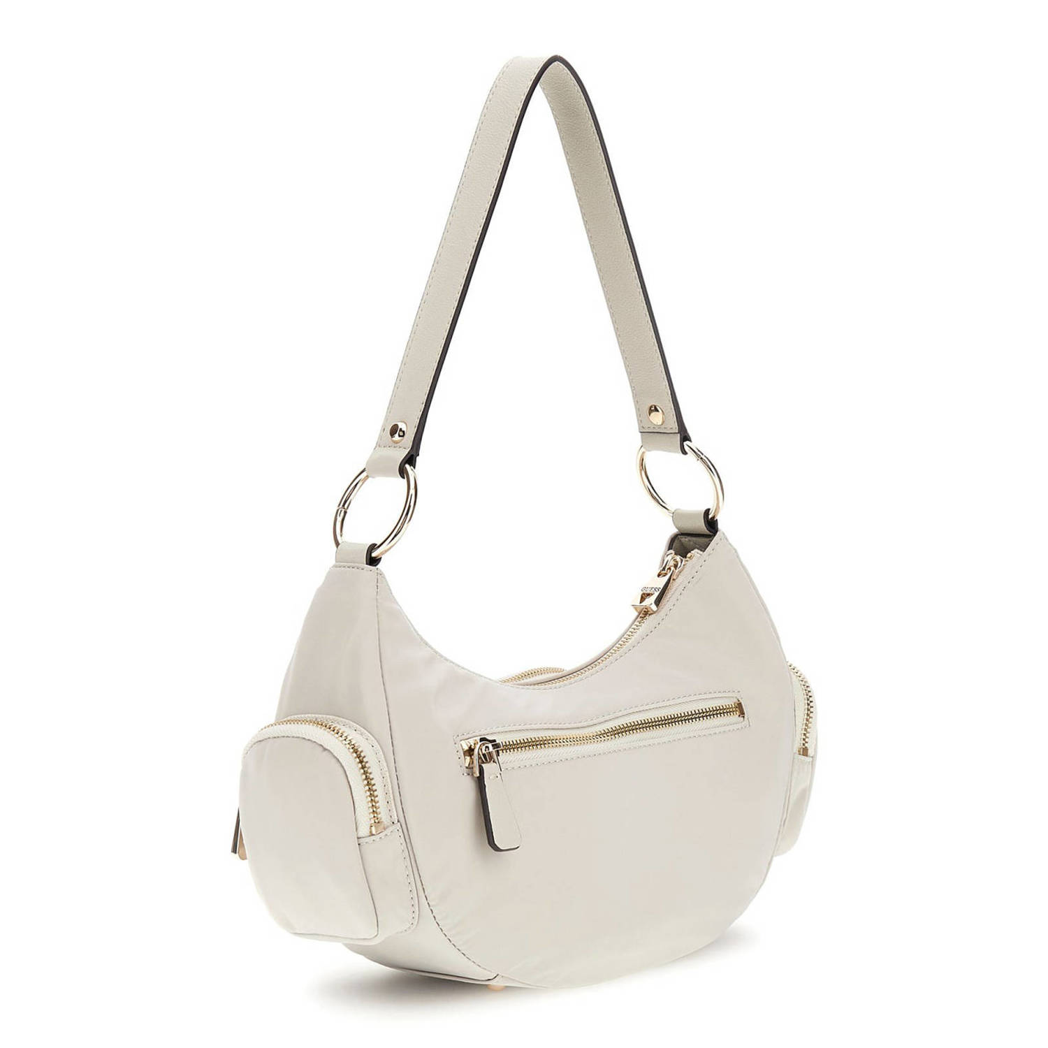 GUESS nylon schoudertas Eco Gemma beige