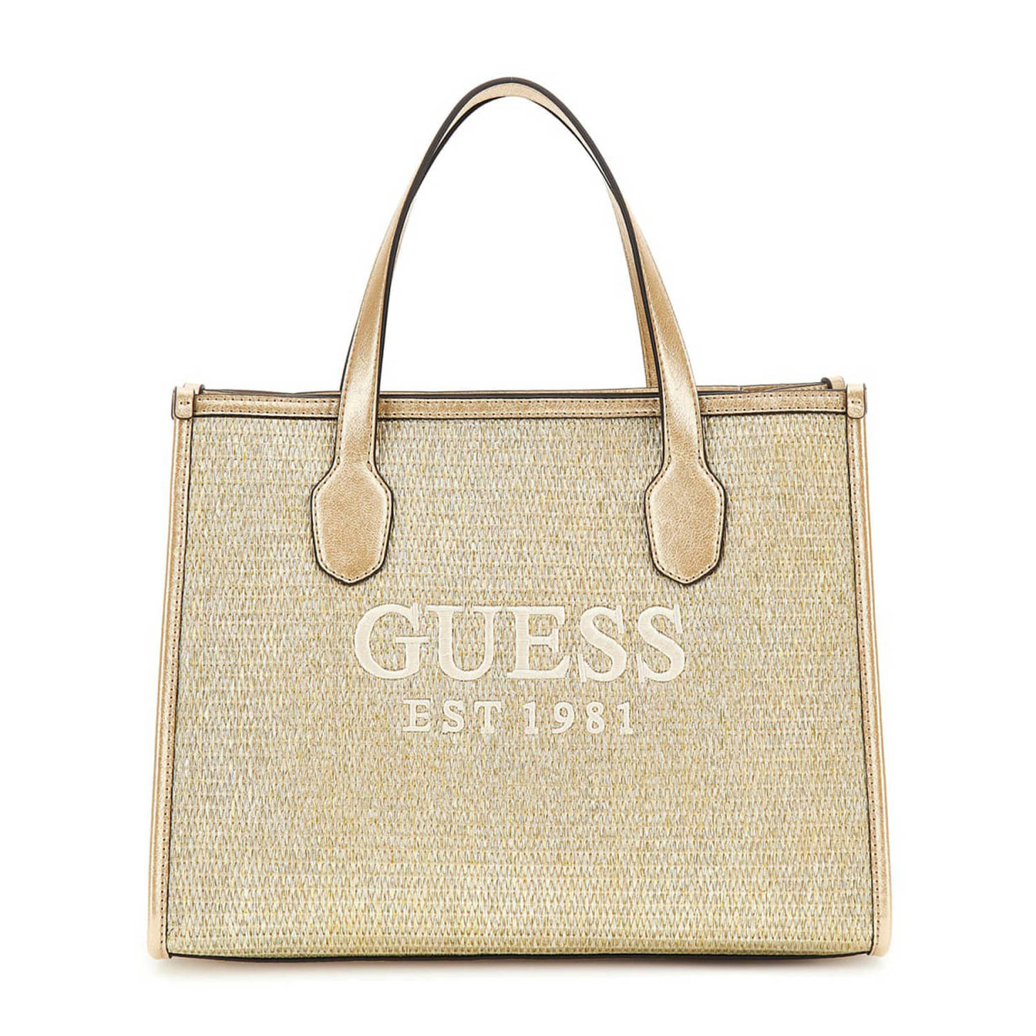 Guess Tote bag met labelstitching model 'SILVANA'