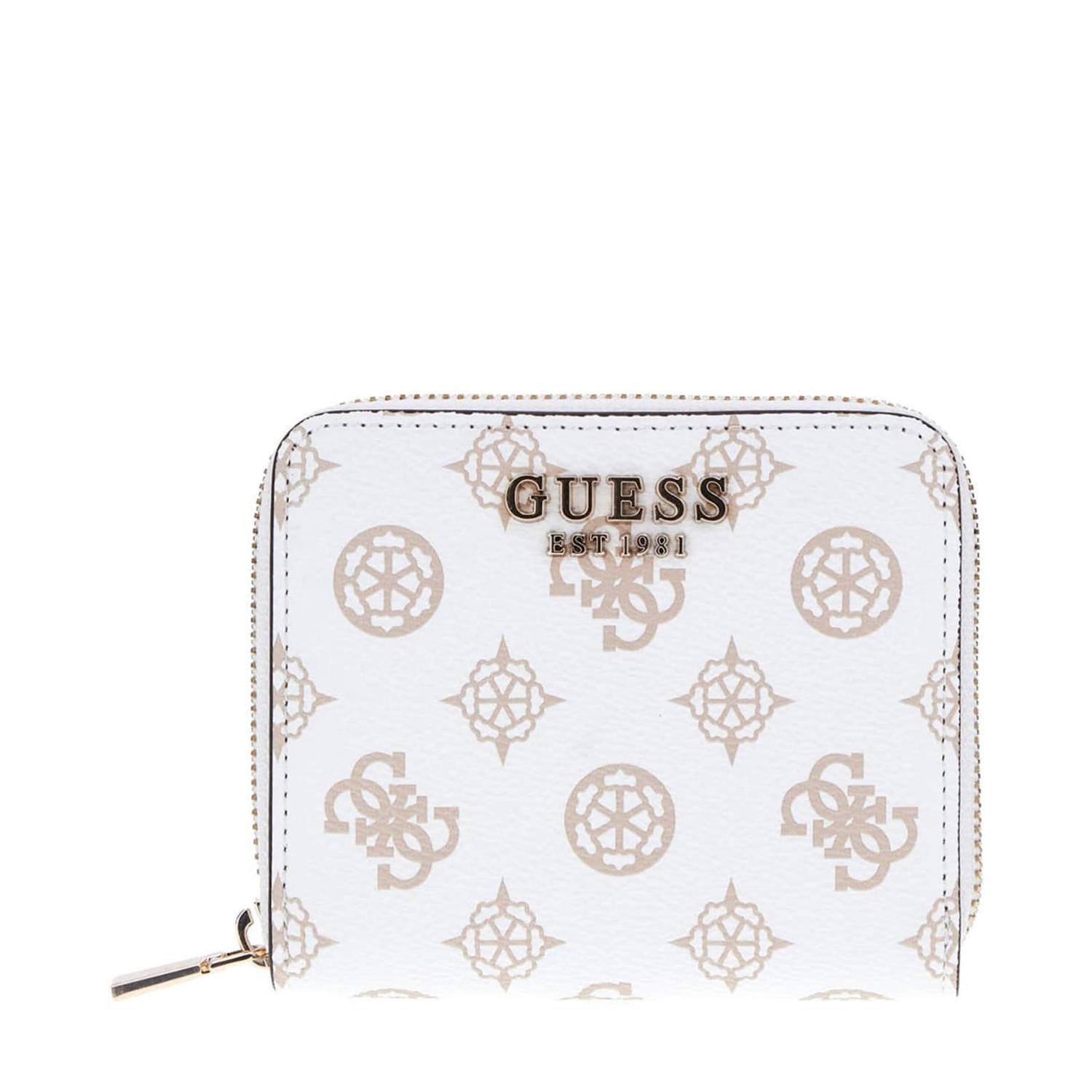 Guess Stijlvolle Witte Portemonnee met Ruimte White Dames