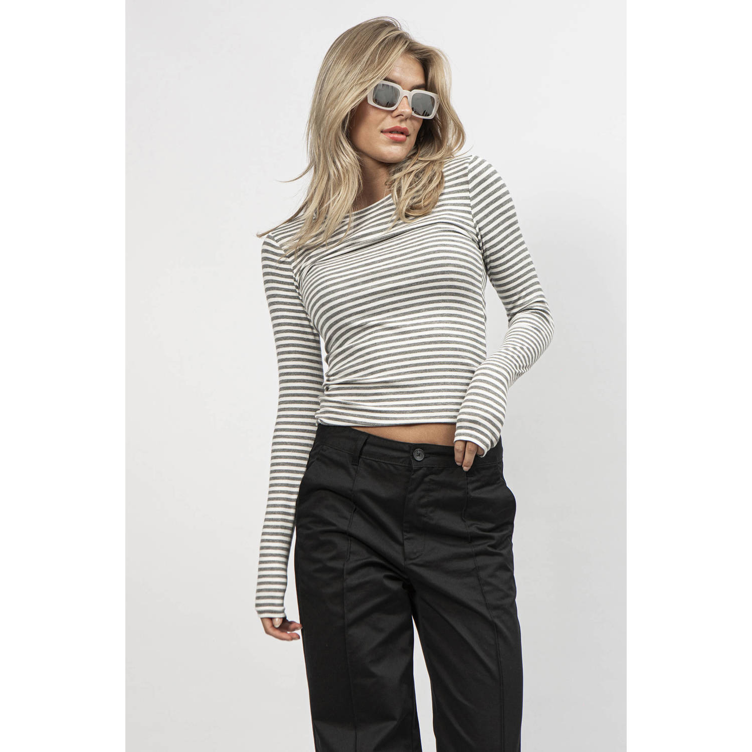 Sofie Schnoor Long Sleeve Tops Gray Dames
