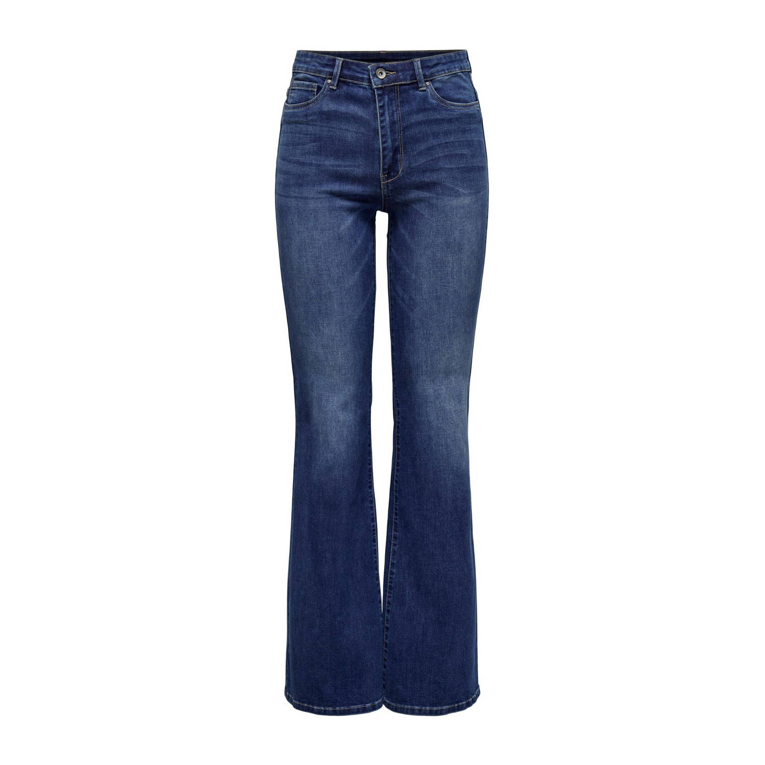 ONLY high waist flared jeans ONLROSE medium blue denim