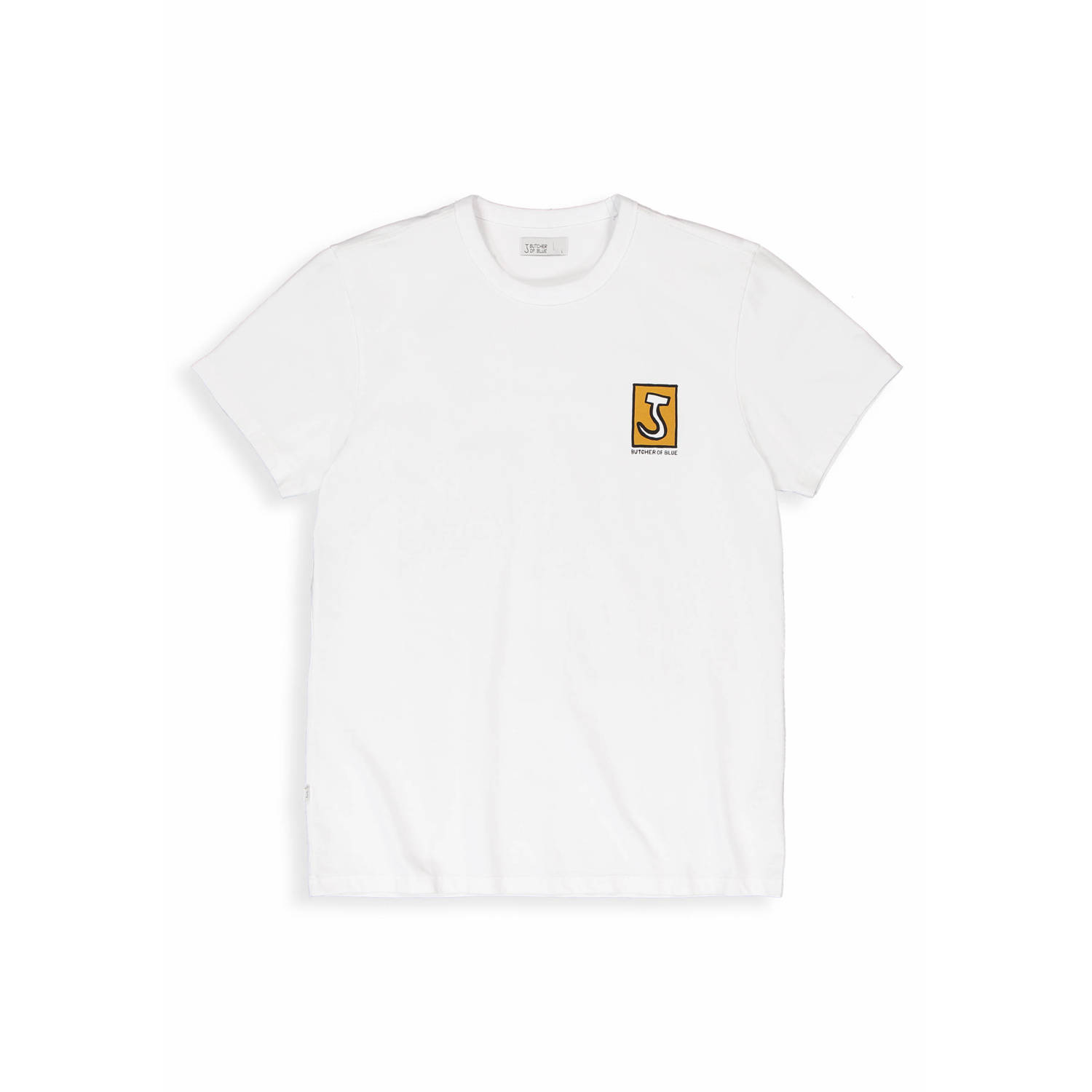 Butcher of Blue regular fit T-shirt Army Spare met backprint grand prix white