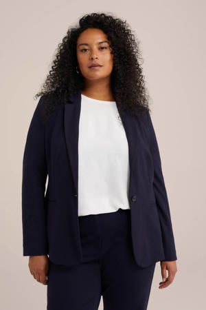 getailleerde blazer marineblauw
