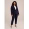 WE Fashion Curve getailleerde blazer marineblauw
