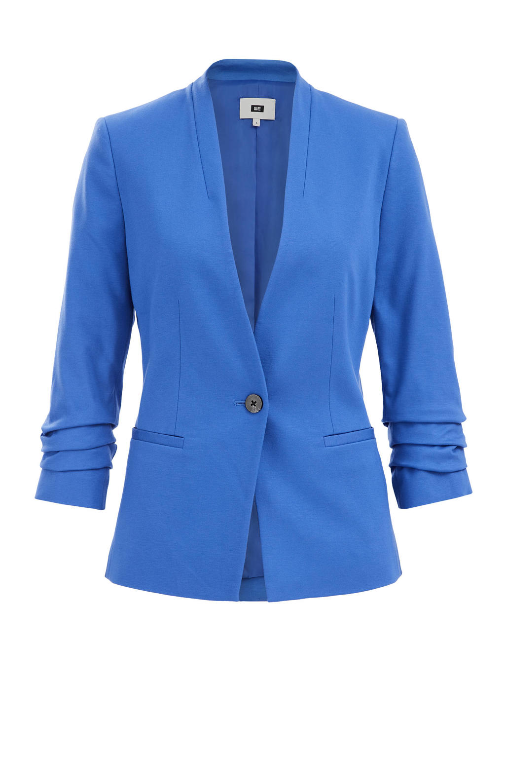 WE Fashion jersey getailleerde blazer ecru WE Fashion jersey getailleerde blazer ecru