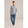 WE Fashion slim fit overhemd grijs melange