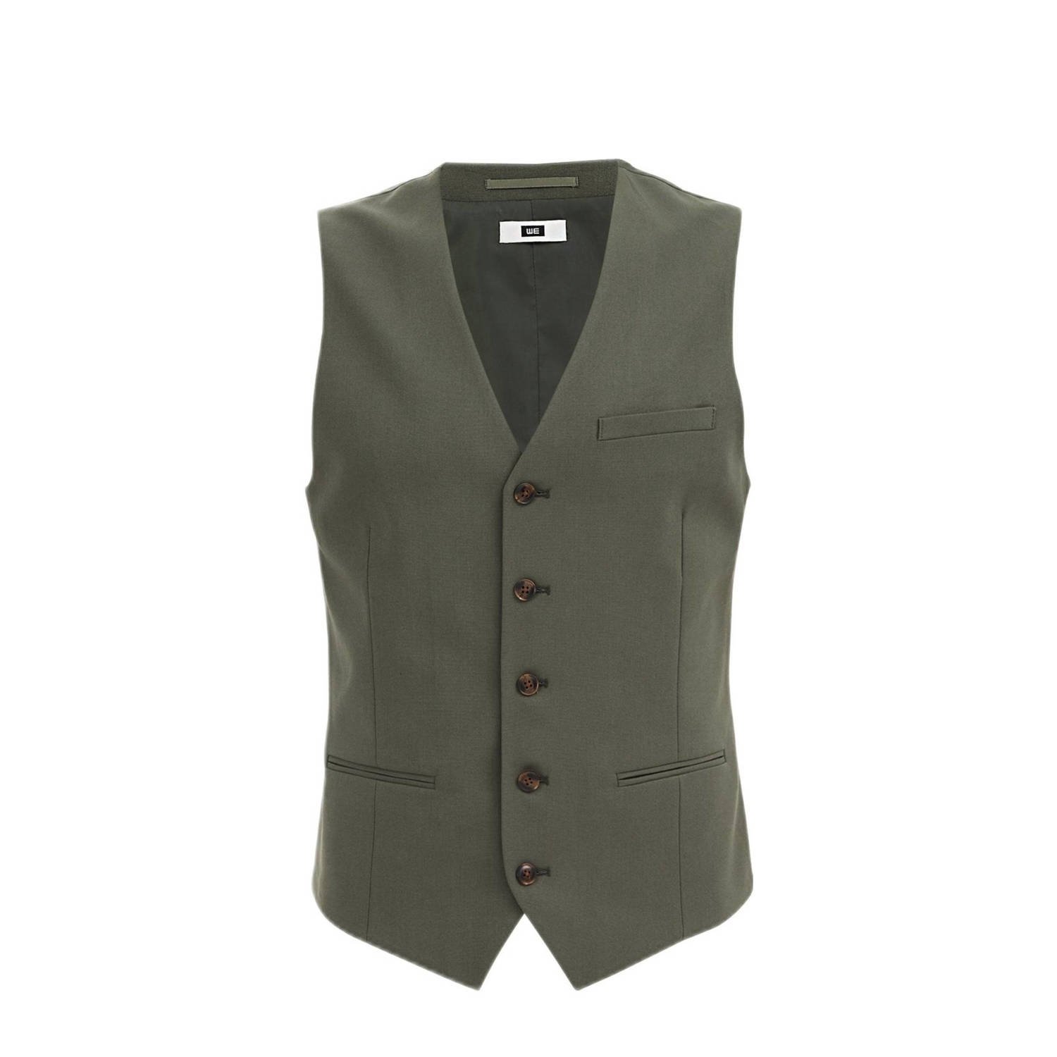 WE Fashion Fundamentals gilet van gerecycled polyester thyme