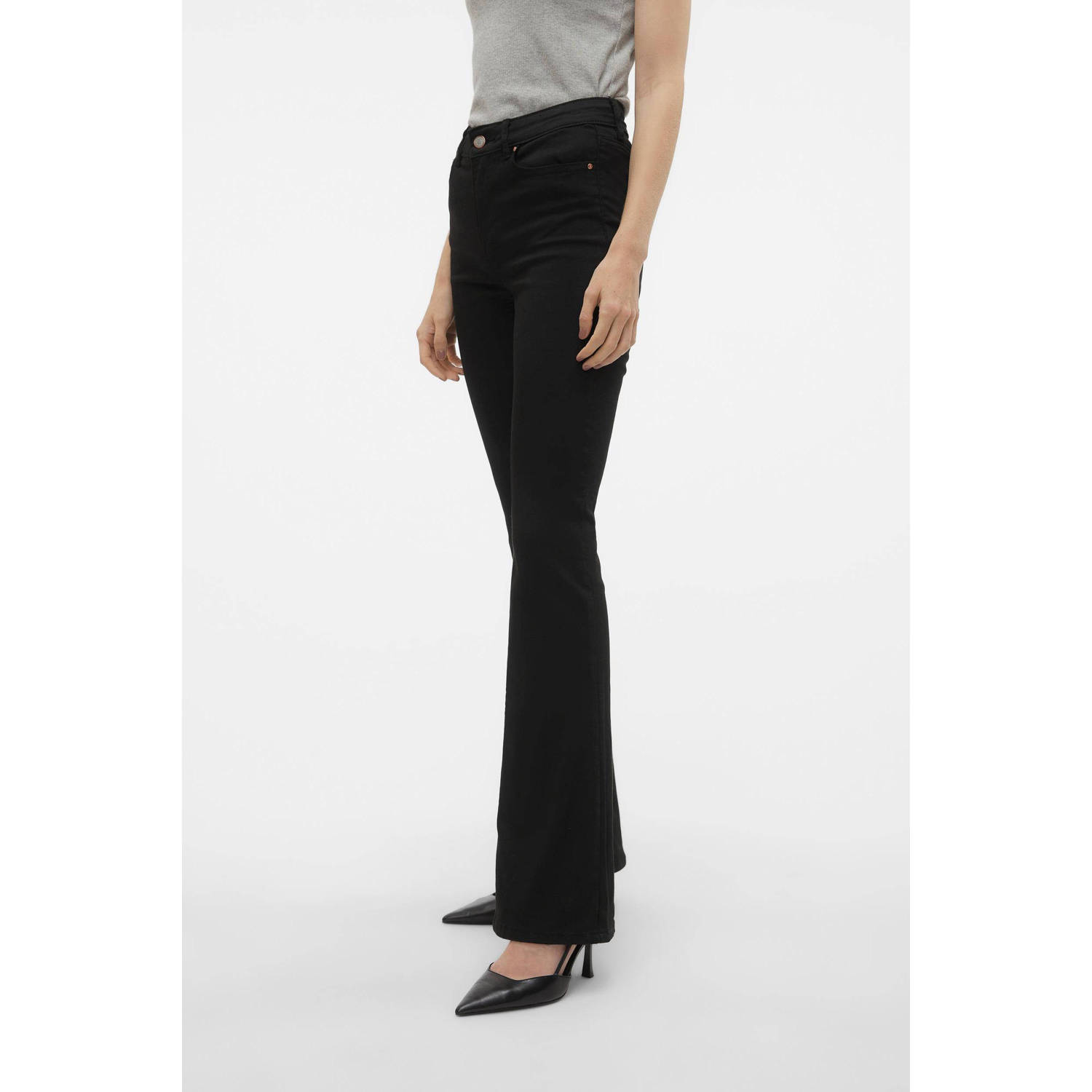 VERO MODA VMFLASH push-up jeans zwart