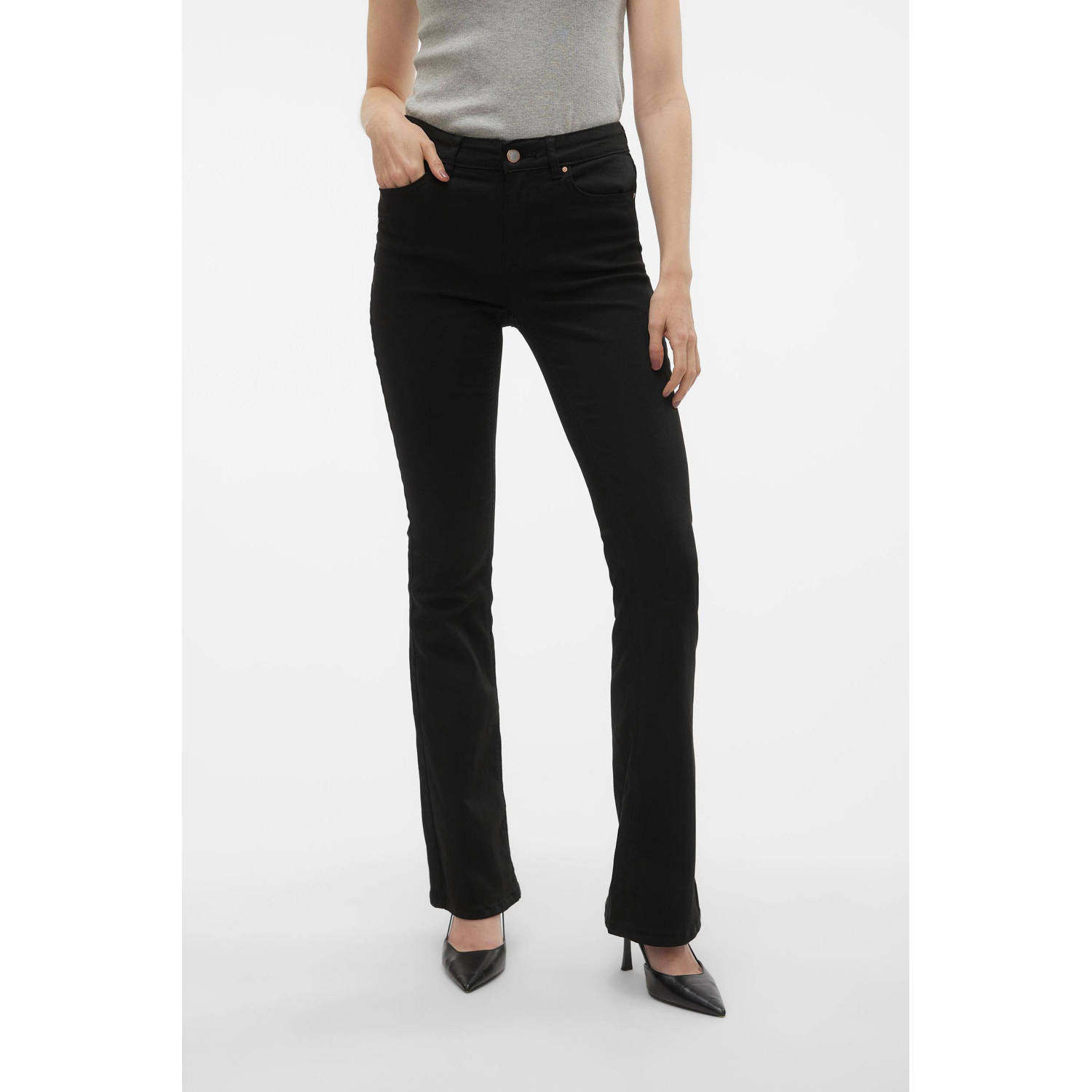 VERO MODA VMFLASH push-up jeans zwart
