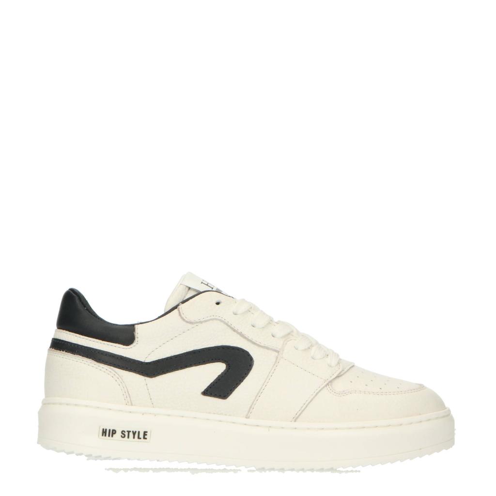 Witte jongens Hip leren sneakers met veters