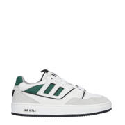 thumbnail: Wit en groene jongens Hip leren sneakers met veters
