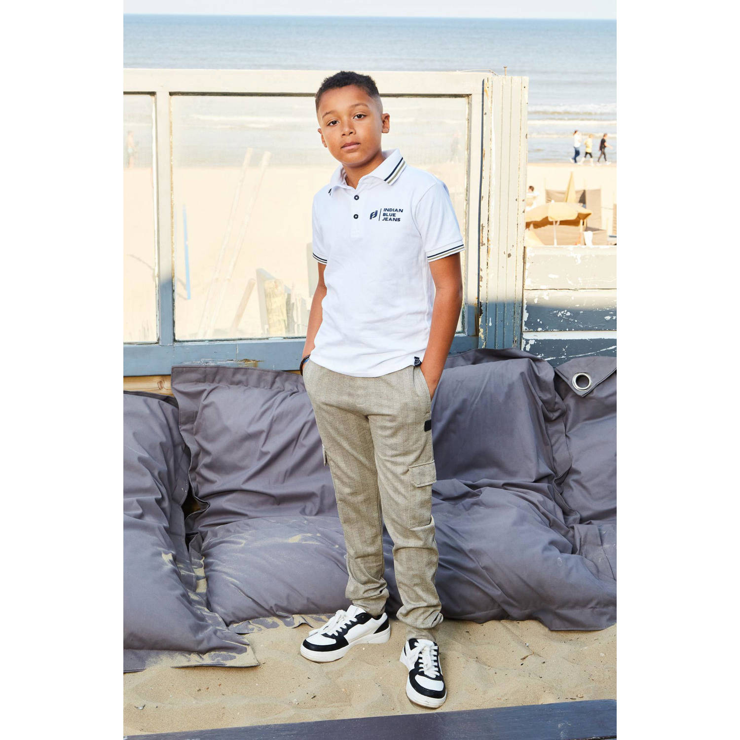 Indian Blue Jeans polo offwhite