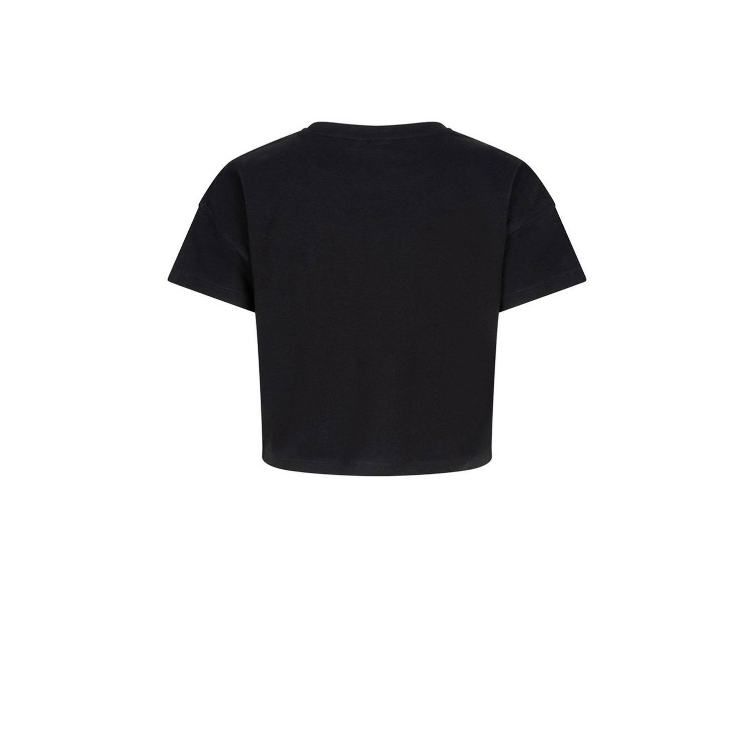 Indian Blue Jeans T-shirt met printopdruk zwart