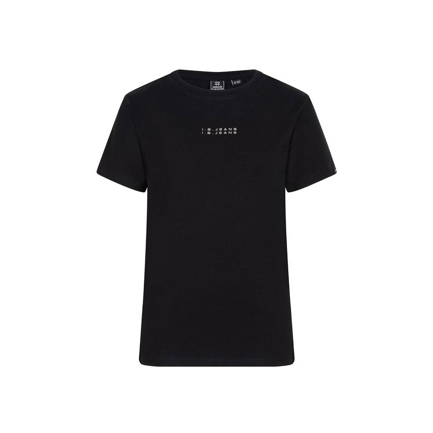 Indian Blue Jeans T-shirt met tekst zwart