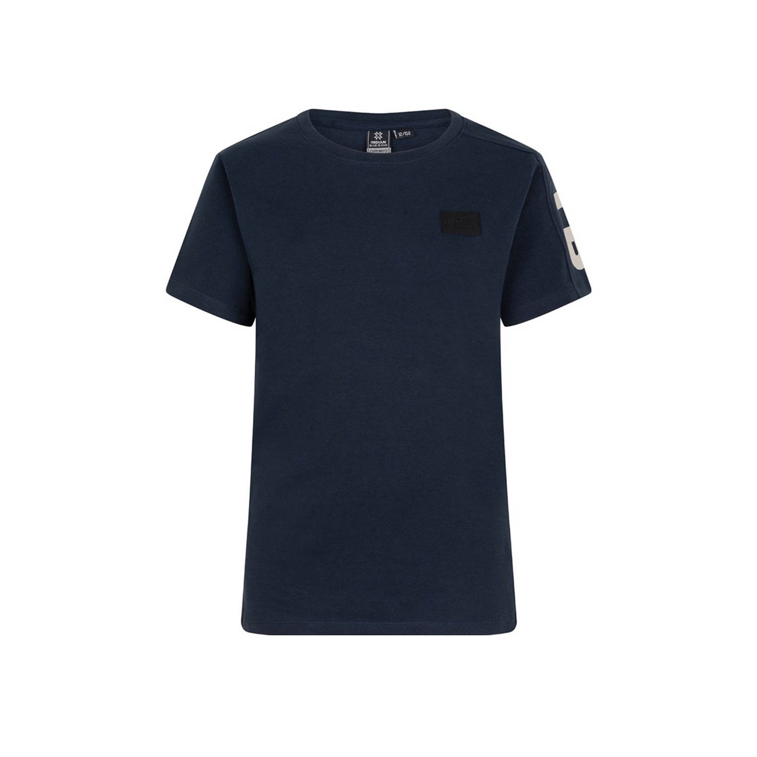 Indian Blue Jeans T-shirt donkerblauw met tekstprint