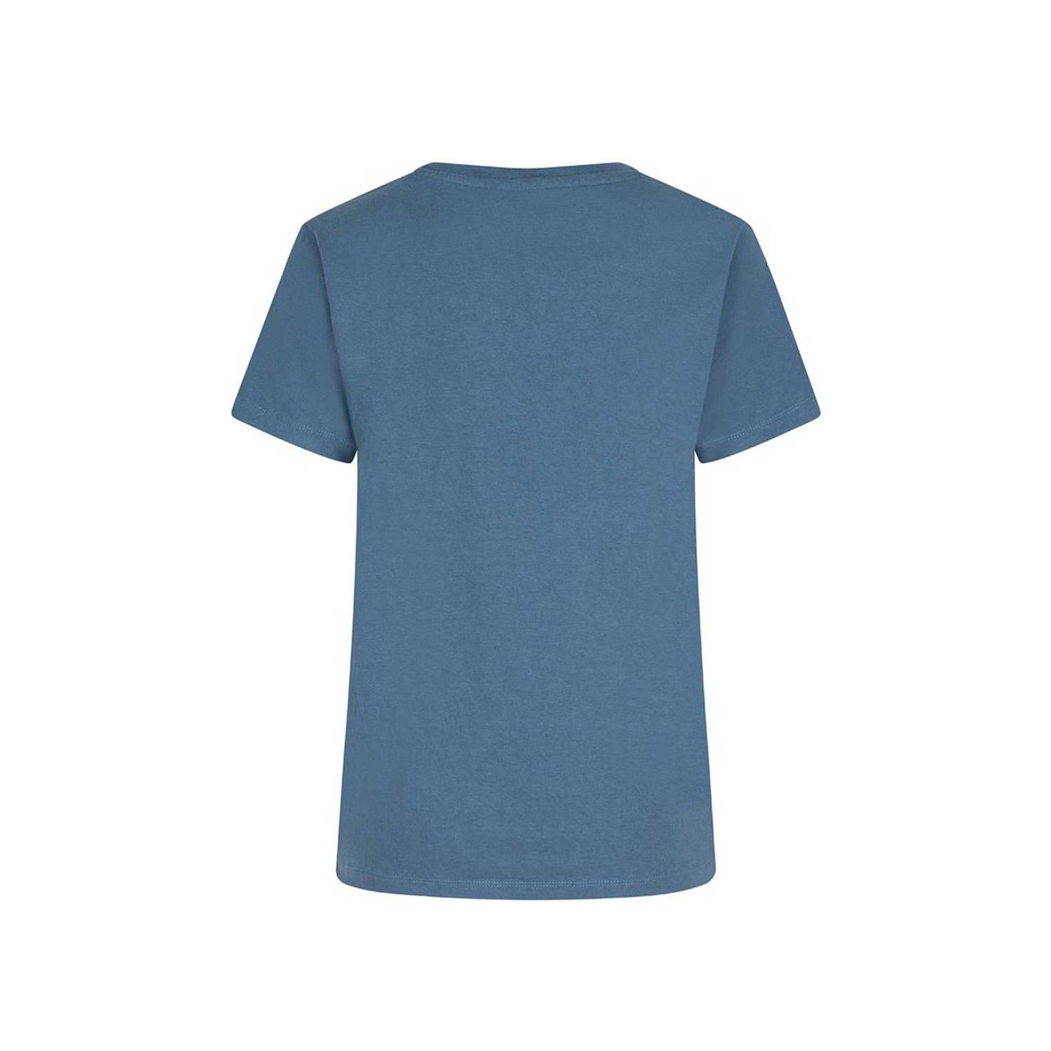 Indian Blue Jeans T-shirt staalblauw