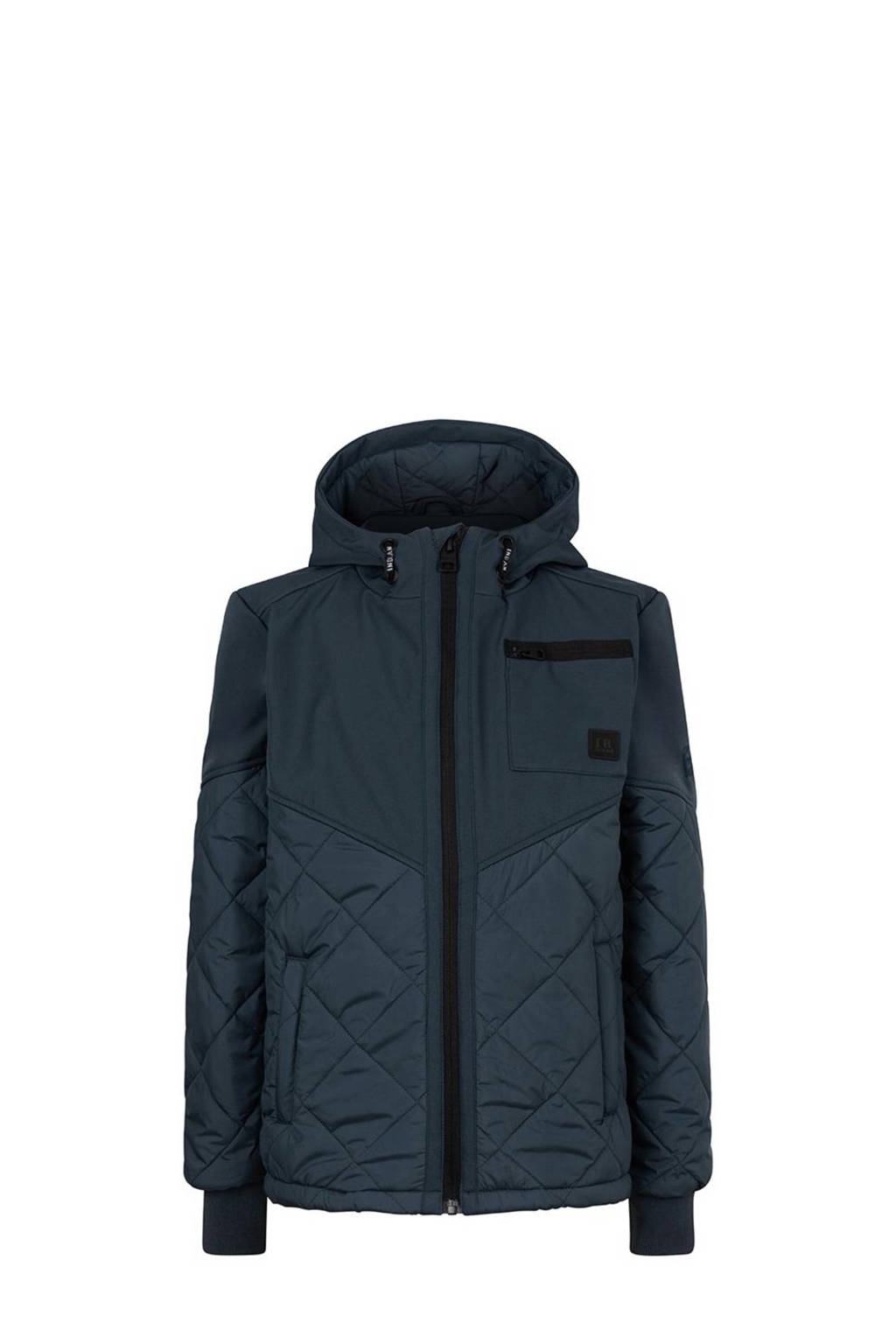 quilted softshell jas zomer antraciet