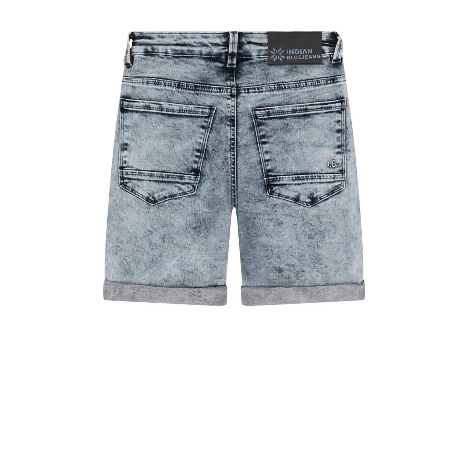 Indian Blue Jeans skinny denim short dark blue grey denim