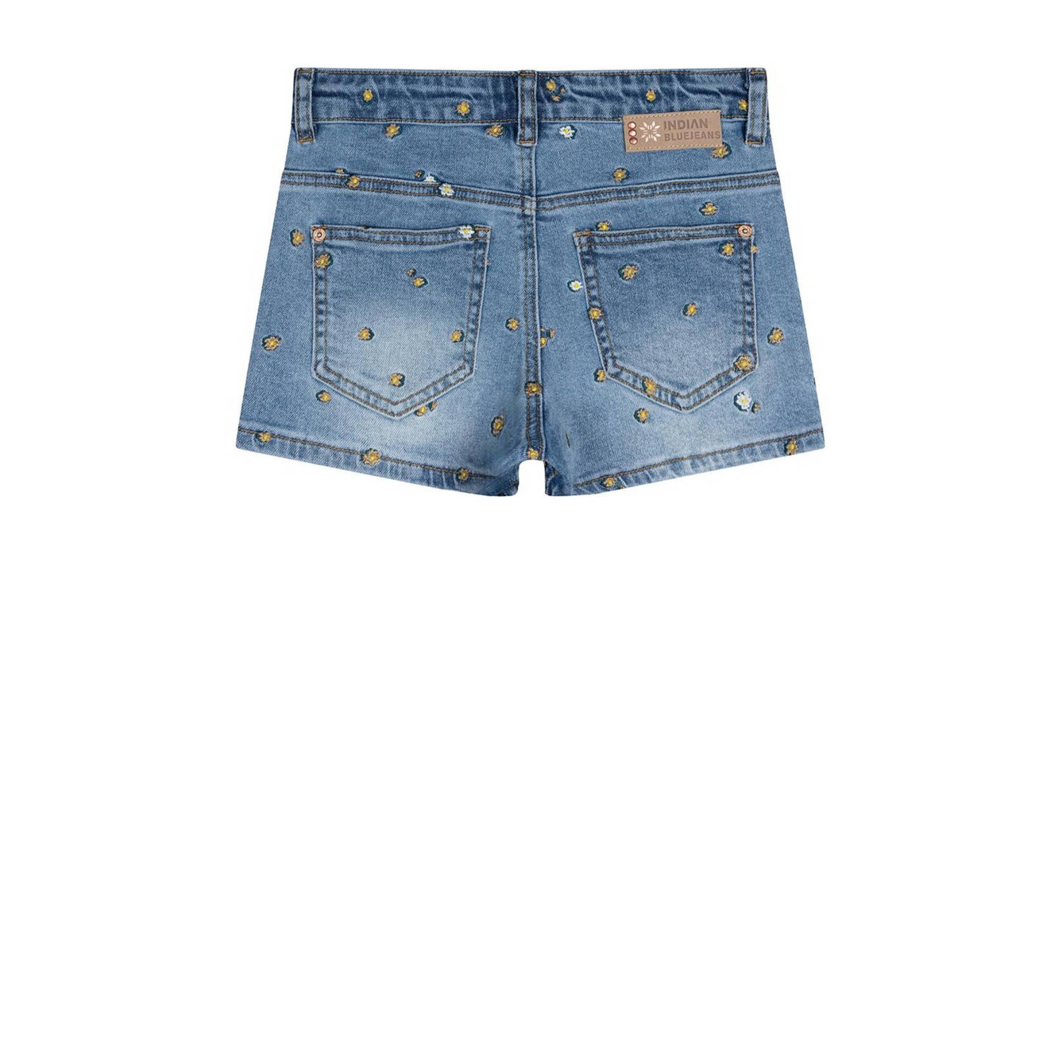 Indian Blue Jeans denim short met all over print medium denim