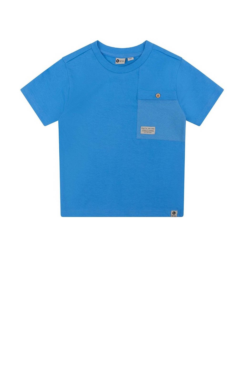 T-shirt helderblauw