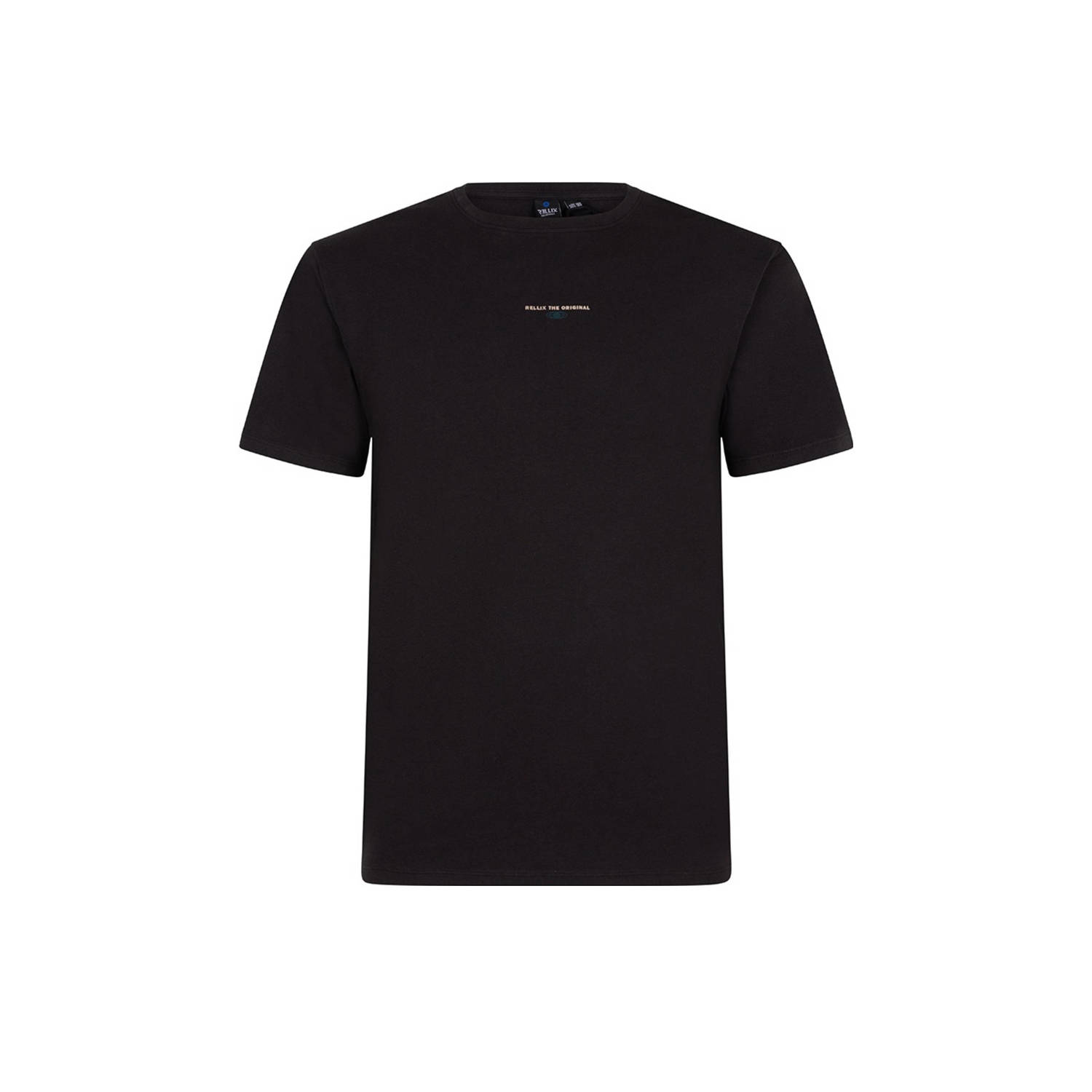 RELLIX Jongens Polo's & T-shirts T-shirt Streetwear Backprint Zwart