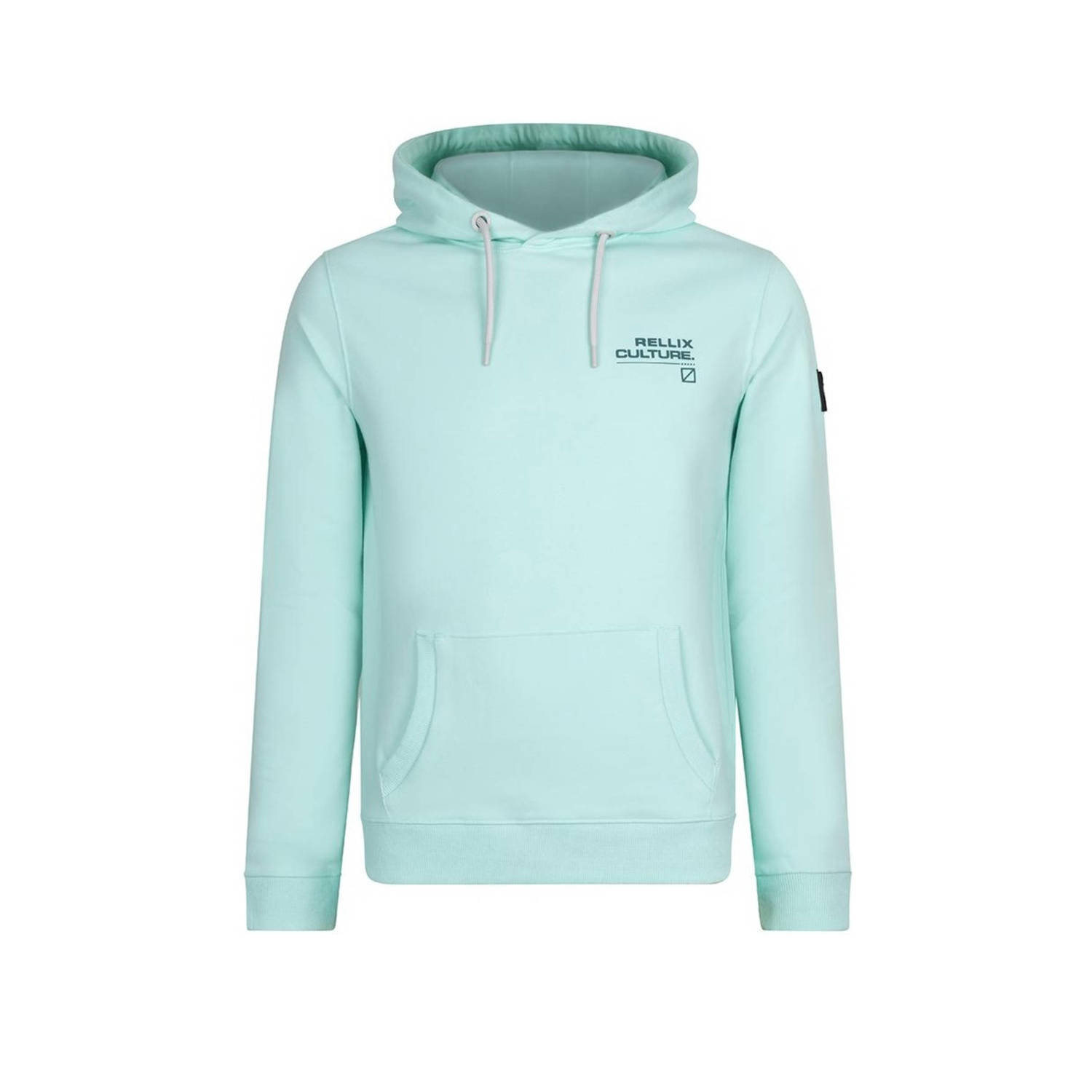 Rellix hoodie met backprint mintgroen