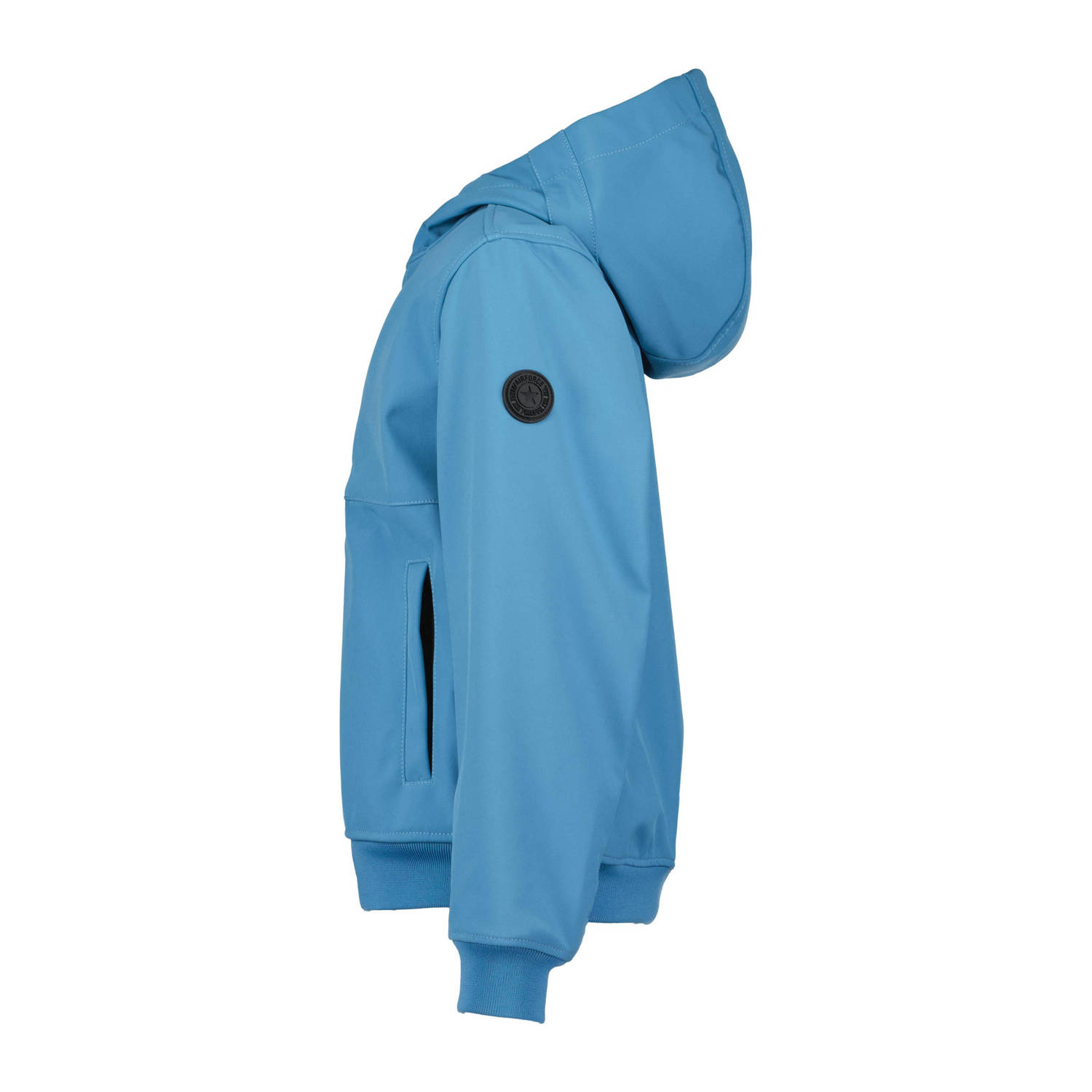 Airforce softshell jas zomer blauw
