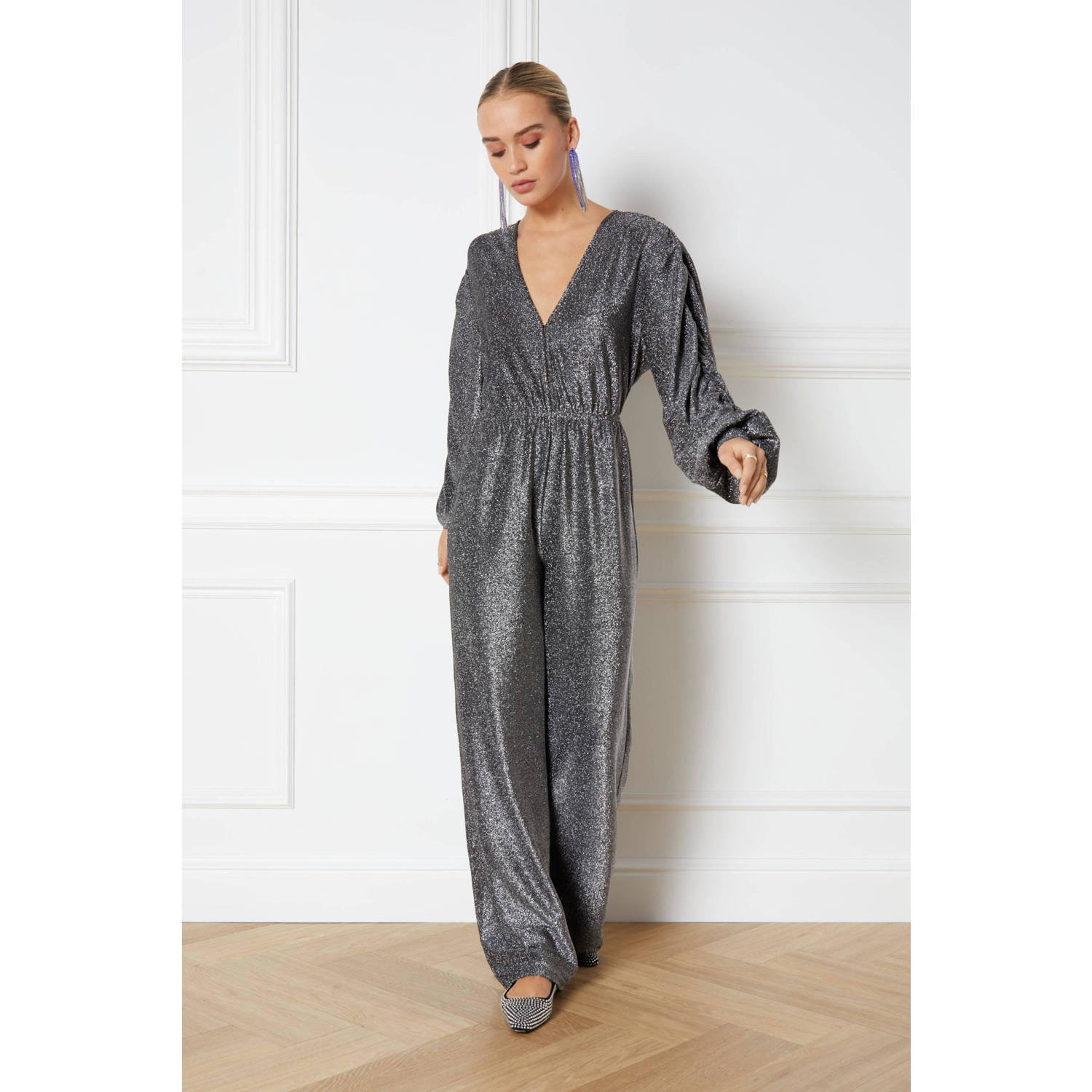 Refined Department jumpsuit Alyssa zilver