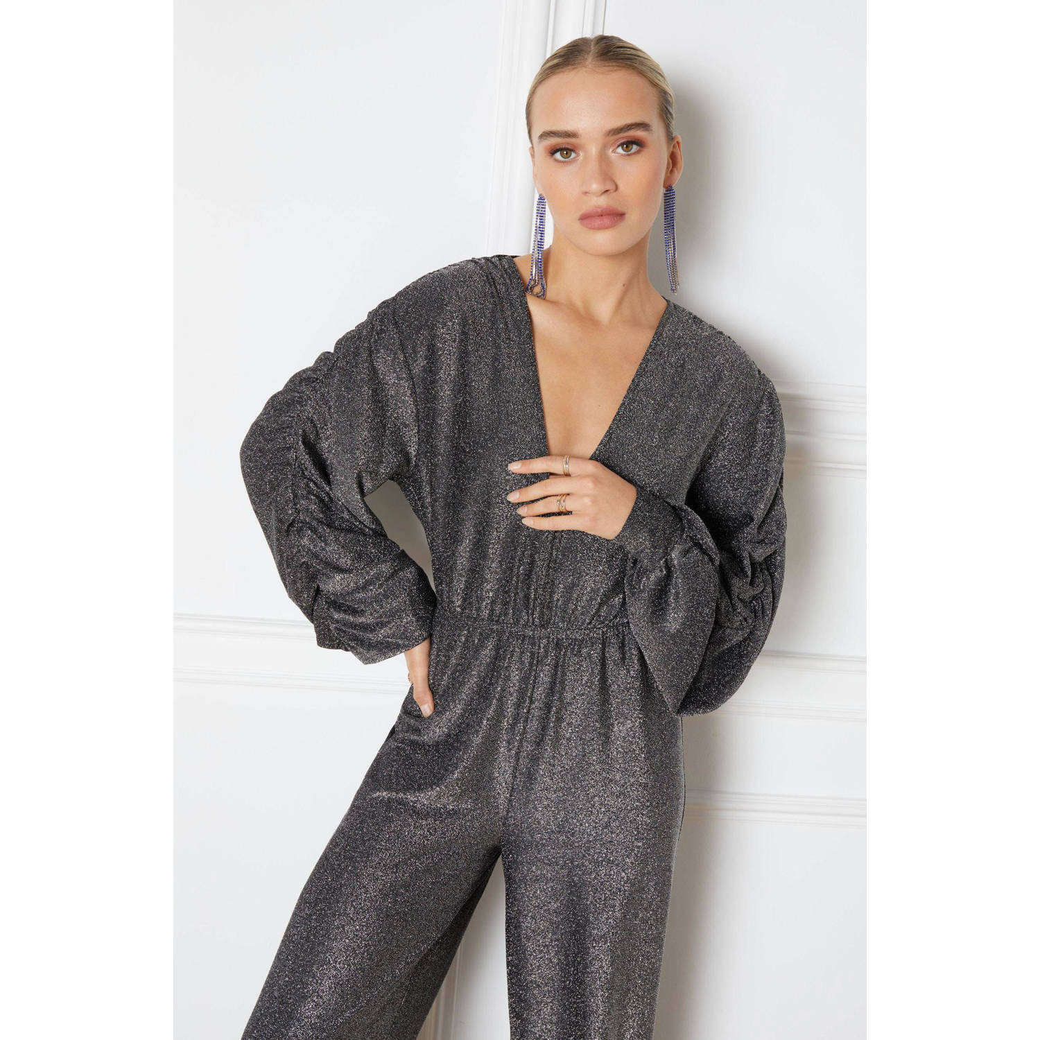 Refined Department jumpsuit Alyssa zilver