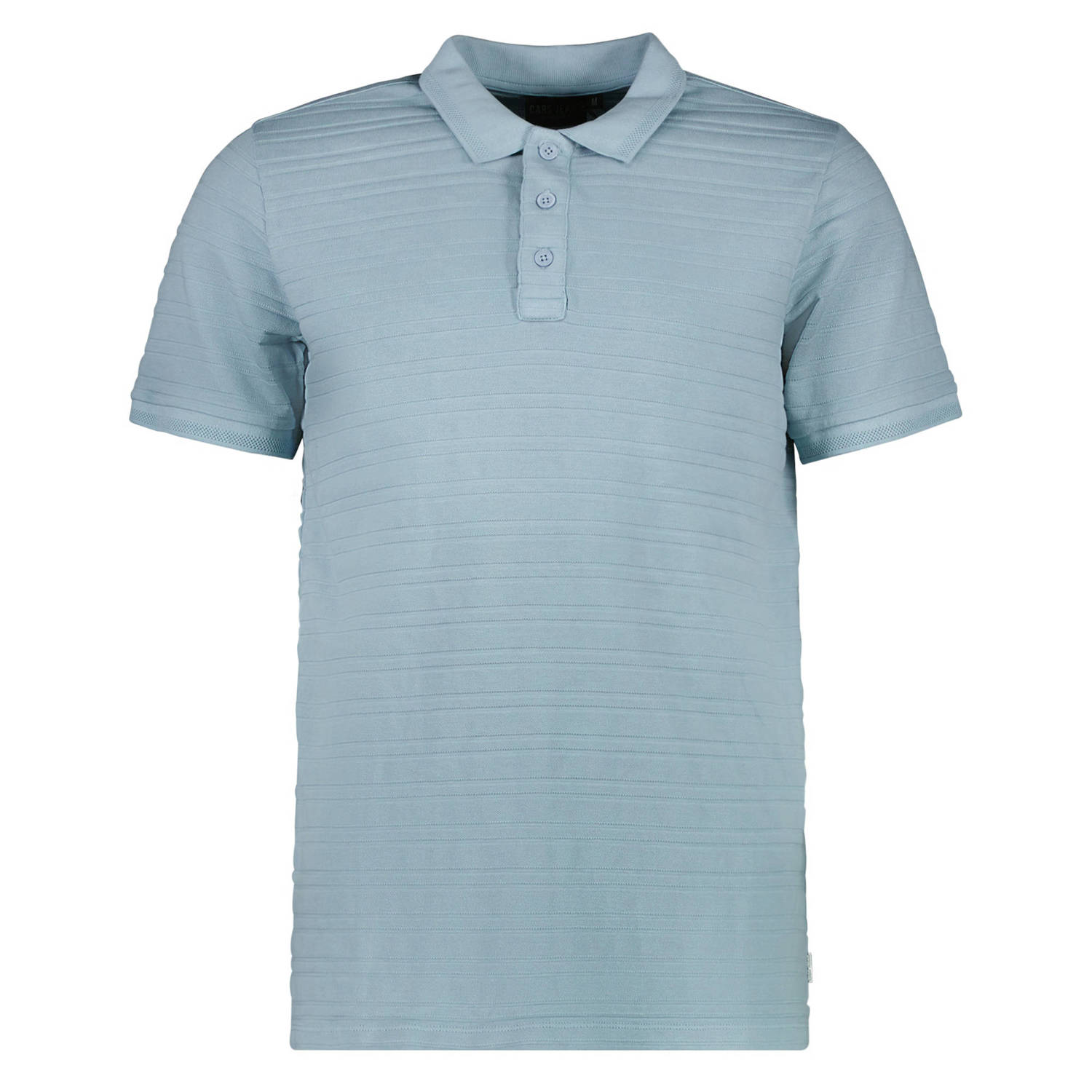 Cars polo RACCO met ingebreid patroon grey blue