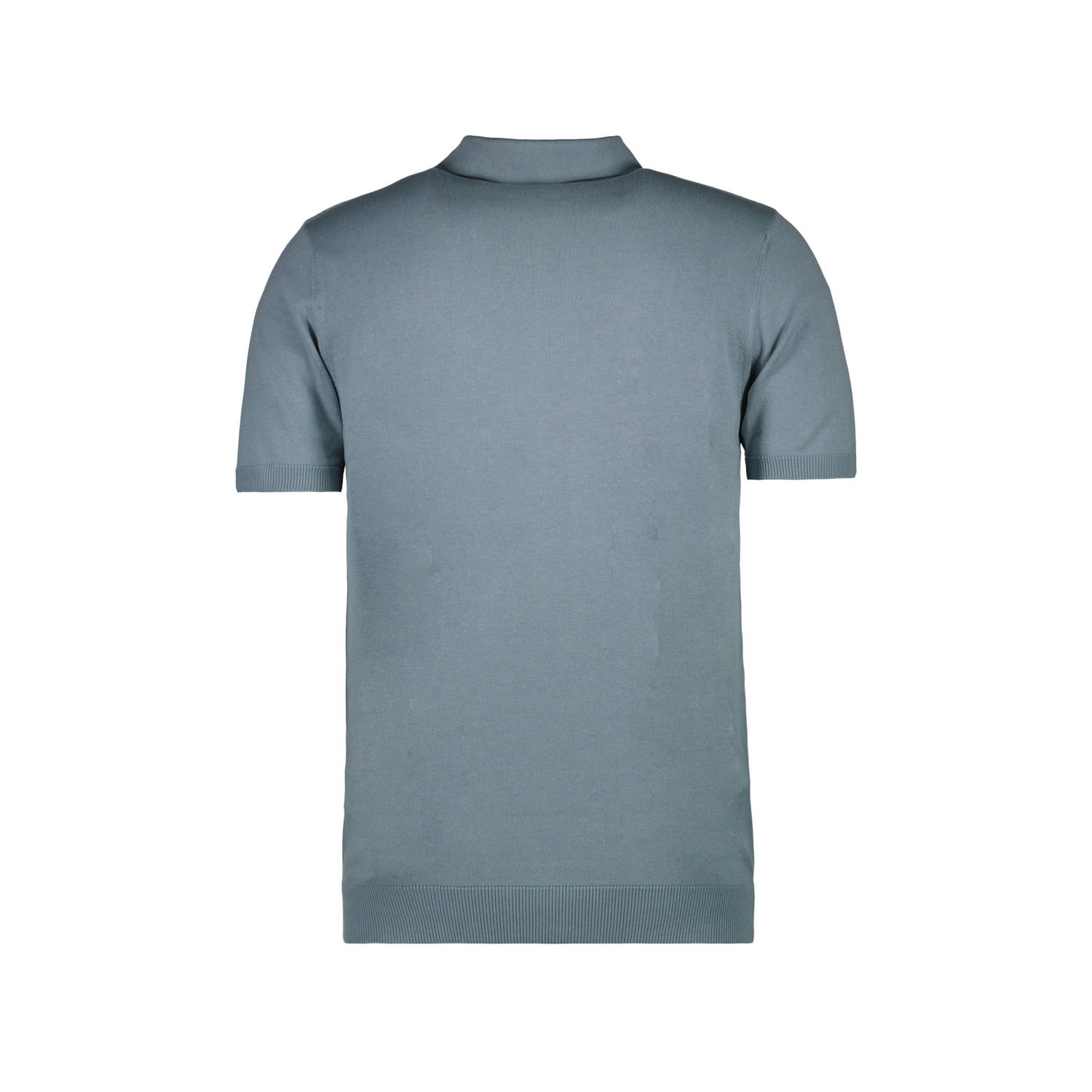 Cars gebreide polo RYSSAM grey blue