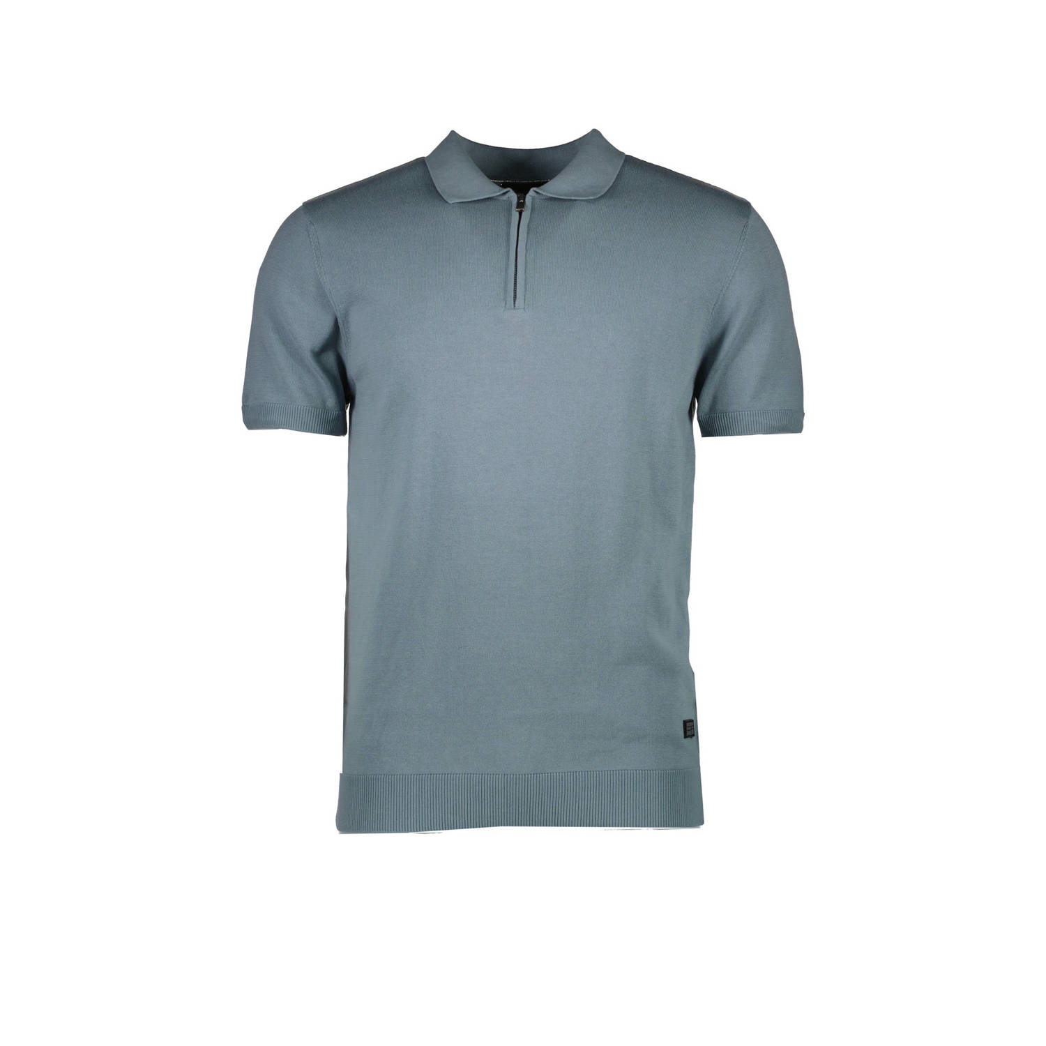 Cars gebreide polo RYSSAM grey blue