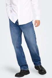 ONLY & SONS straight leg jeans ONSEDGE STRAIGHT BLACK 6985 zwart ONLY & SONS straight leg jeans ONSEDGE STRAIGHT BLACK 6985 zwart