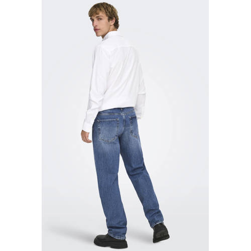 ONLY & SONS straight leg jeans ONSEDGE medium blue denim afbeelding