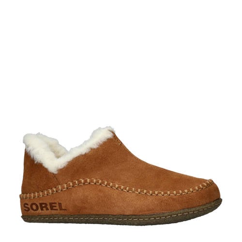 Sorel suède pantoffels cognac afbeelding