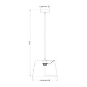 thumbnail: Lucide WOOLLY - Hanglamp - Ø 28 cm - 1xE27 - Okergeel