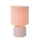 Lucide WOOLLY - Tafellamp - Ø 16 cm - 1xE14 - Roze