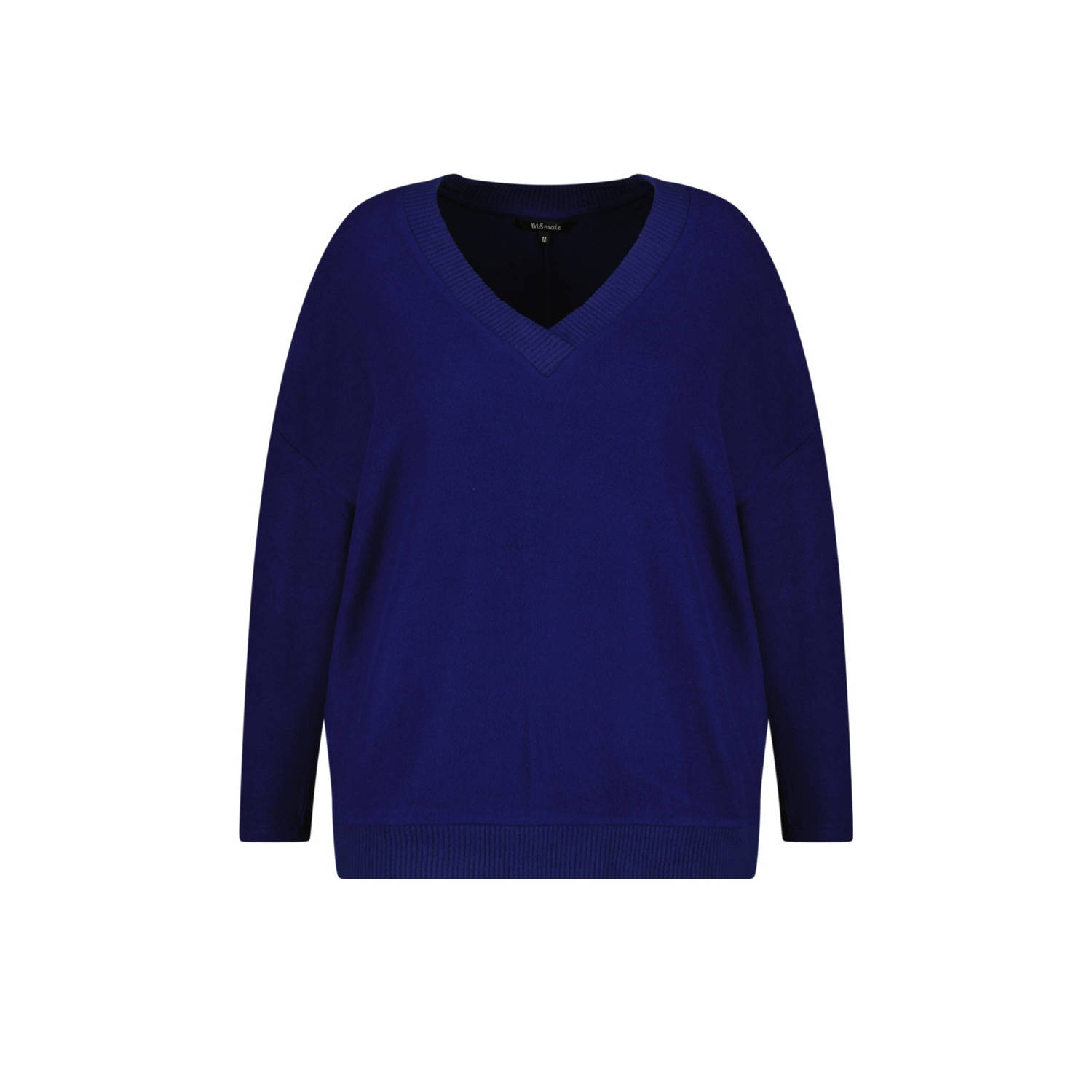 MS Mode fijngebreide trui donkerblauw