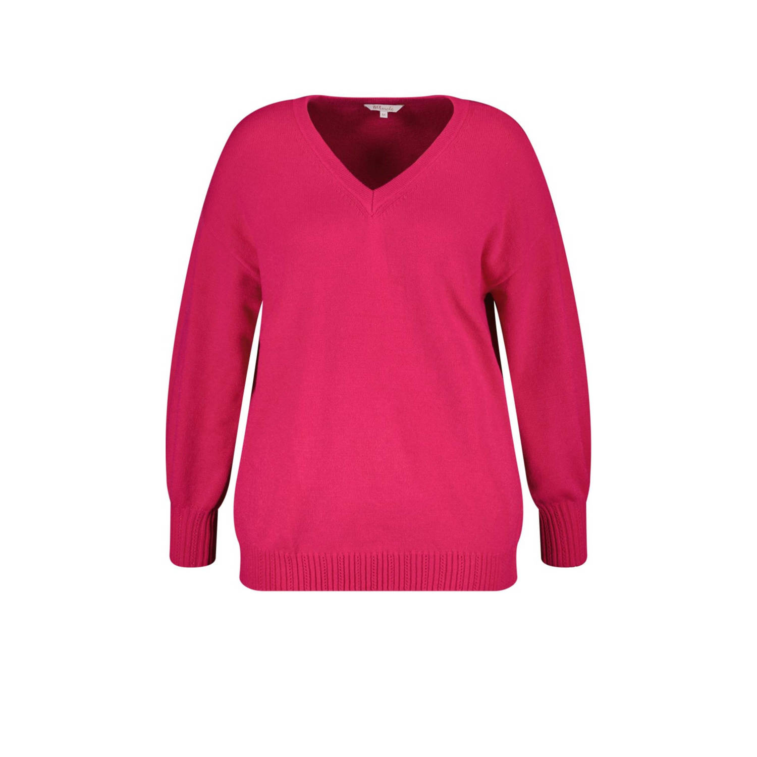 MS Mode fijngebreide trui roze